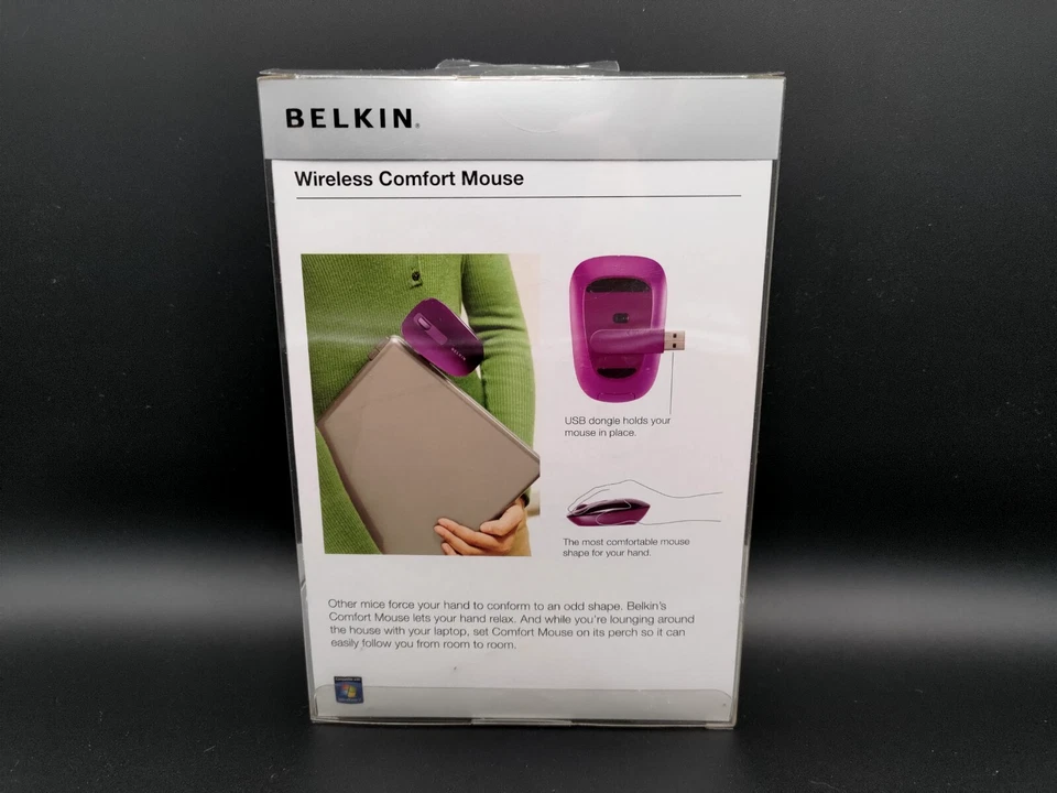 Belkin Wireless Comfort Mouse F5L030-BGP - Black - BRAND NEW - Image 2 of 3