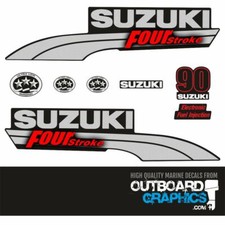 Suzuki DF90 90hk (pre 2010) Utombordare   dekaler/sticker kit