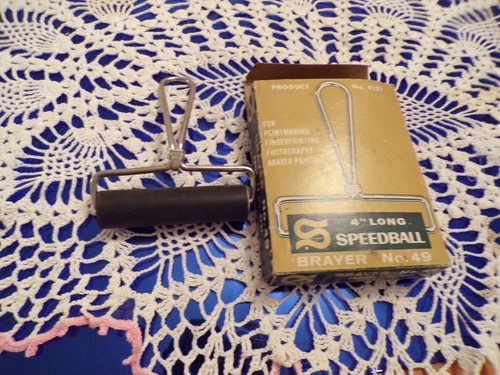 VTG Speedball 4" Long Brayer #49 Product No. 4121 For Printmaking/Photography +