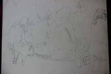 DDR Maler Professor Peuker Wolfgang Bleistift Zeichnung Original  Studien