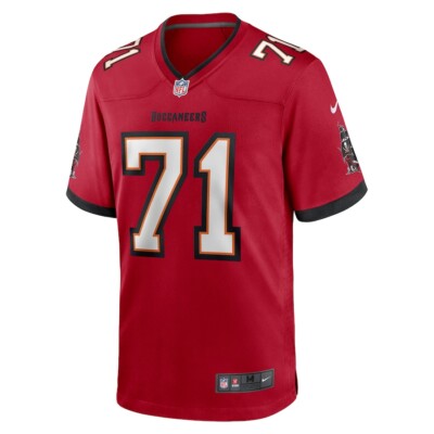 ウェア NFL official Jersey Tampa Bay Buccaneers Tampa Bay Buccaneers Lorenz Metz #71 Nike Red 2025 Official NFL