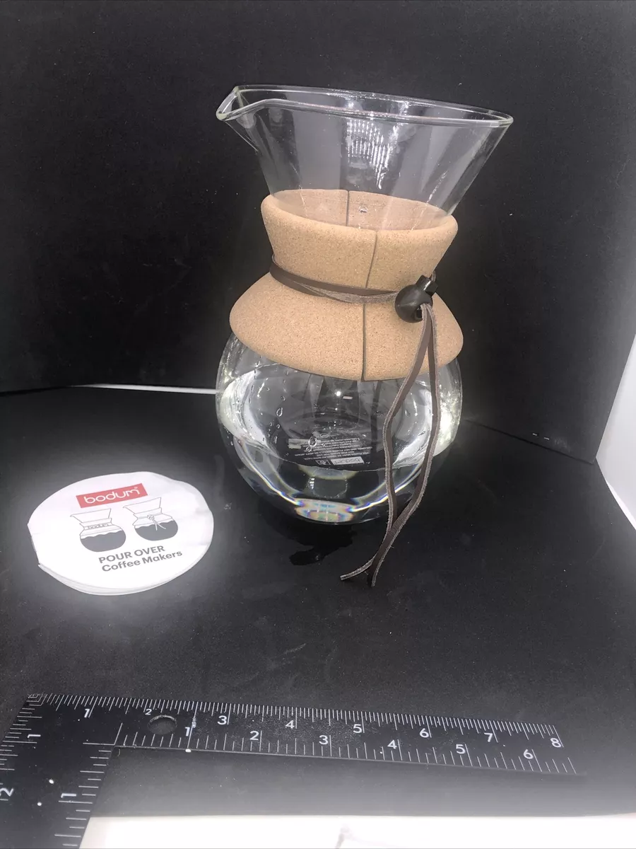 Bodum 8 Cup Pour Over Coffee Maker Glass/Cork 11571-109US Pot Only