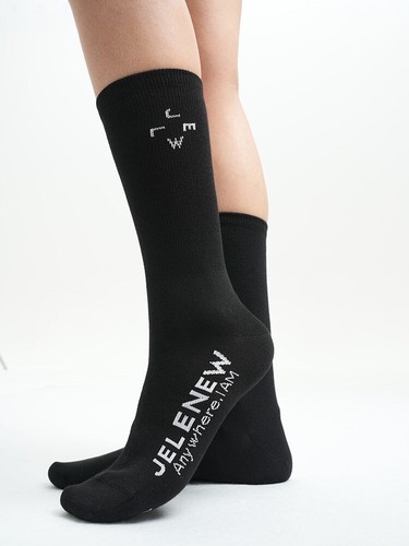 Jelenew Athletic Merino Logo Socks Black Size M EU 39-42 - Picture 6 of 7