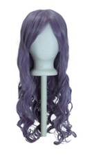 22'' Long Wavy Even Cut w/ Long Bangs Lilac Purple Cosplay Wig NEW