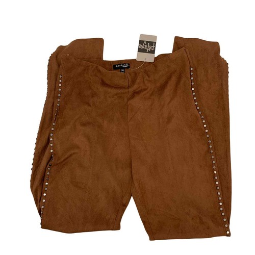 NWT Sole Mio Vegan Suede Pants w Metal 