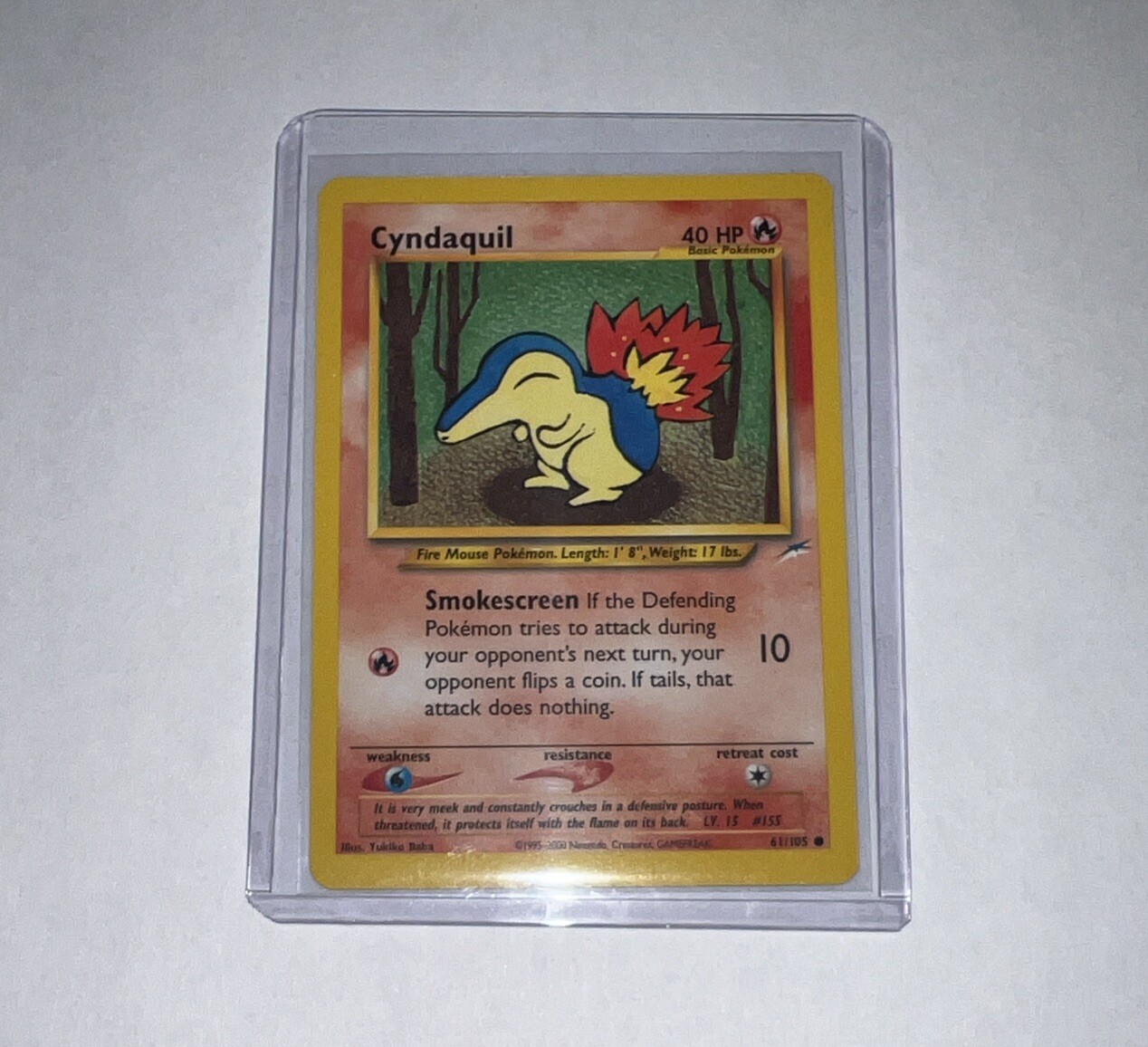 Cyndaquil 61/105 Regular Pokémon Card Neo Destiny Unlimited Common WOTC NM