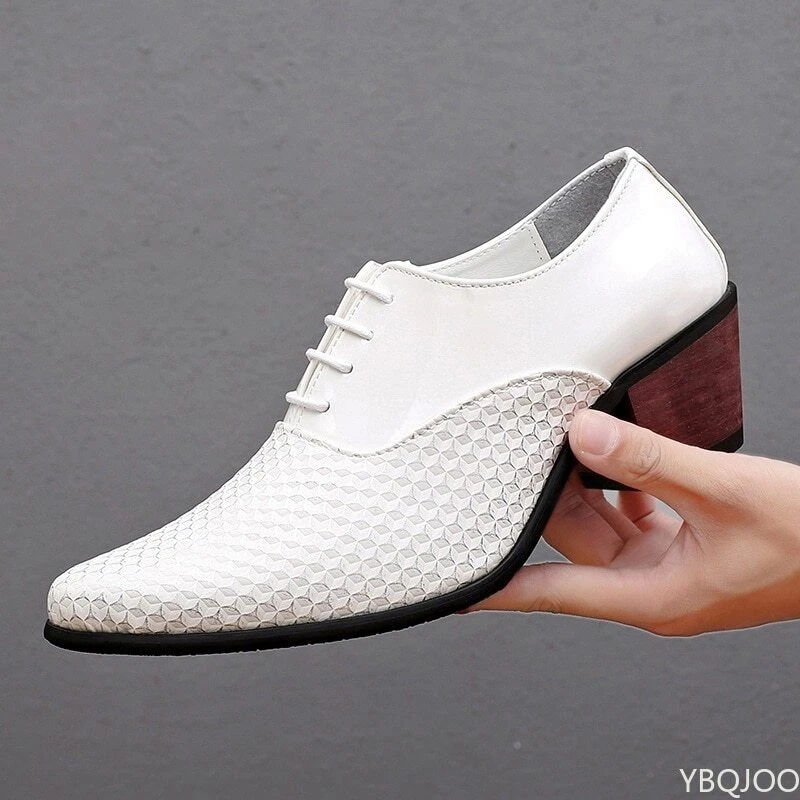 JOTA Shoes 4 Inch Men High Heel Hidden Dress Height Shoes to India | Ubuy