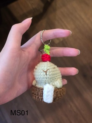 Capybara- Cute Crochet Keychain, Handmade Key Chain for backpack - MS01