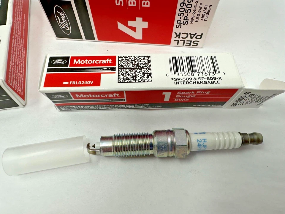 Juego de 12 bujías originales OEM Motorcraft SP509X HJFS24FPX SP509 HJFS24FP Foto 3 de 3