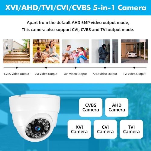 KERUI 5MP 8CH DVR Security Camera System 2pcs 4pcs Security Cameras Email Alert - Picture 11 of 51