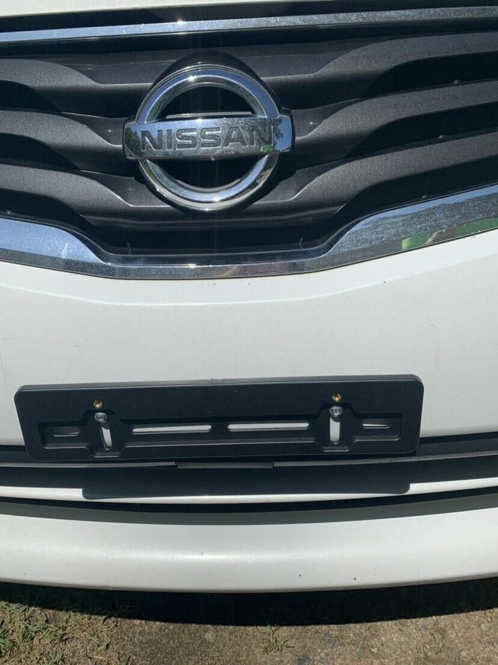 Front License Plate Tag Holder Mounting Adapter Bumper Kit Bracket For Nissan (All Models) Quantity Discount (9.45$ To 5.60$)(Each With 6 Screws 2 Built In Nuts) – Premium Car Set Accessories (1 - Foto 12