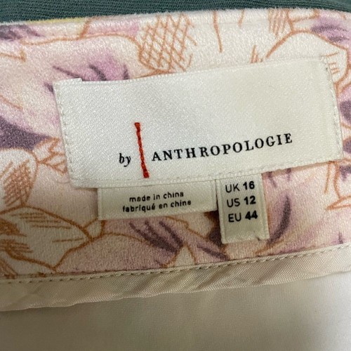 Anthropologie Skye Floral Faux Suede Midi Skirt - 12 - Picture 8 of 10