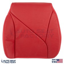 Replacement Fits 1996 Chevy Corvette Driver Side Bottom Red Leather Seat Cover