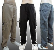 Herren Cargohose Sommer Leicht | Baumwolle Stretch | Freizeithose Mit Taschen