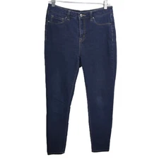 Rewash Women's Blue Size 7 28x27 High Rise Skinny Jeans Dark Wash Stretch Denim