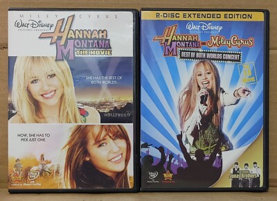 Hannah Montana Disney DVD Movies Lot of 2 Miley Cyrus | eBay