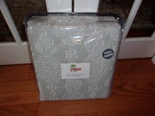 NIP Nine Palms Coco Beach Gray Pineapple Full Queen Quilt Set