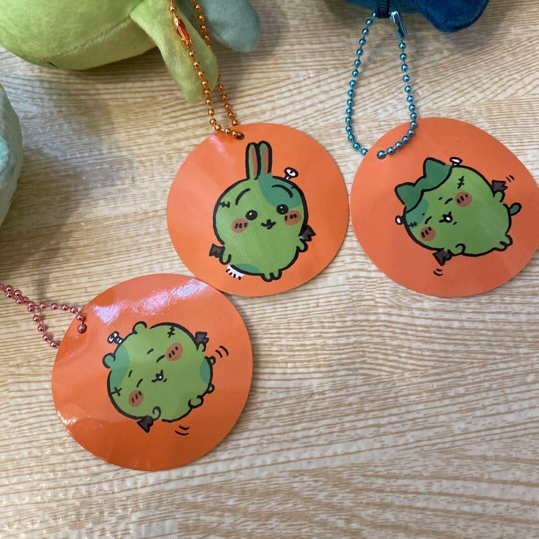 Chiikawa Zombie Halloween Mascot Plush Key Chain Set Of 3 Nagano