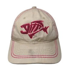 G.Loomis Fish Bone Strapback Hat Tan One Size Embroidered 6 Panel