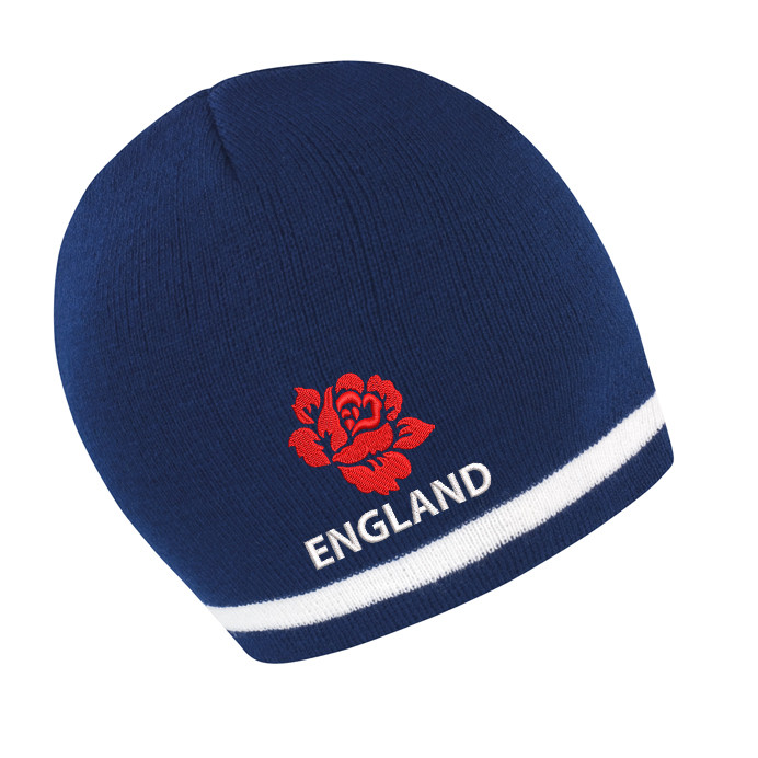 ENGLAND BEANIE HAT - NAVY/WHITE, IDEAL GIFT