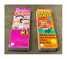 2 BRAIN QUEST ONE IS 3RD GRADE  THE OTHER ONE IS KINDERGARTEN LEARNING QUEST