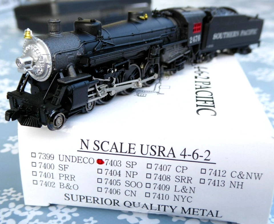 Model Power 7403 N US Locomotive USRA 4-6-2 Pacific Southern Pacific Era 2/3 - Image 4 of 4