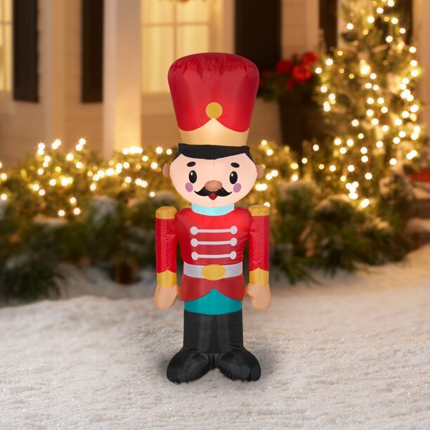 Gemmy 4ft Airblown Christmas Lighted Toy Soldier Inflatable Yard