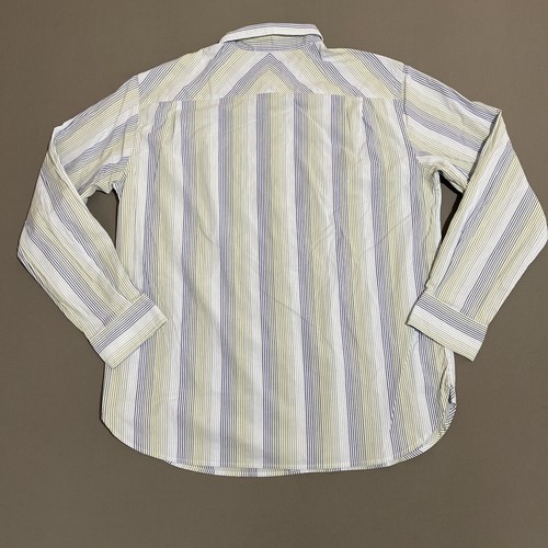VINTAGE Dockers Shirt Mens XL Extra Large White Blue Green Loose Academia Y2K - Picture 4 of 7
