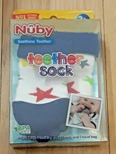 nuby teething socks