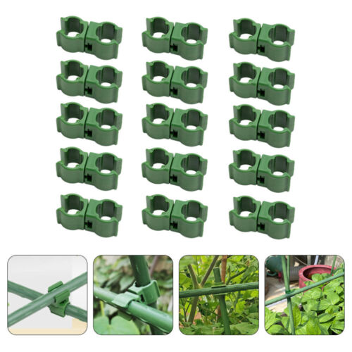 50pcs Garden Trellis Plant Connector Stake Clip 8mm - Picture 1 of 12