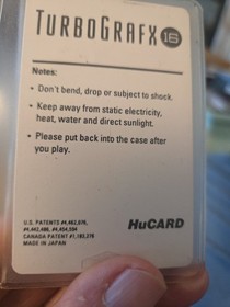 Fantasy Zone TurboGrafx 16 Game 1989 HuCard