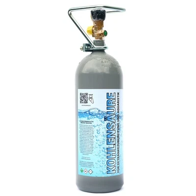 BREJCHA GASE 2kg CO2 Flasche Kohlensäure Kohlendioxid Kohlensäureflasche Zapfanlagen E290
