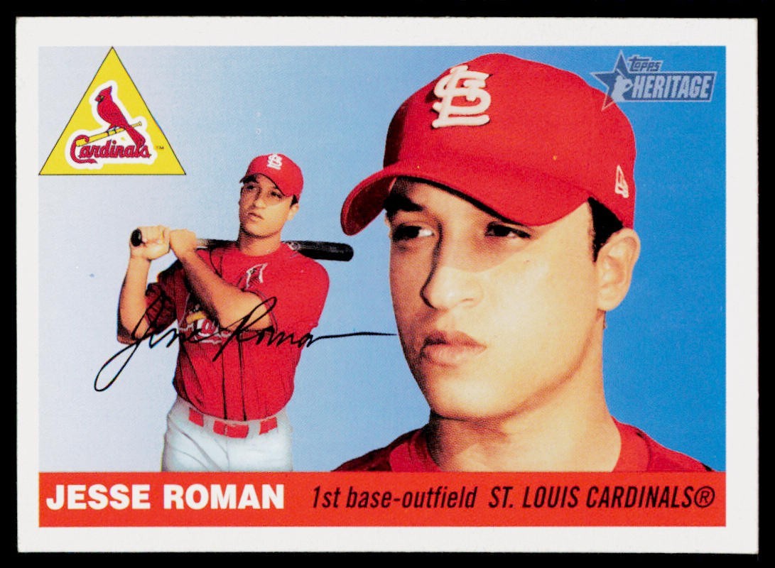 2004 Topps Heritage #125 Jesse Roman RC St. Louis Cardinals Baseball Card