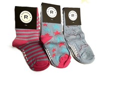 Richer/Poorer Girls' Multicolor Comfort Soft Ankle Socks Size S-M-L