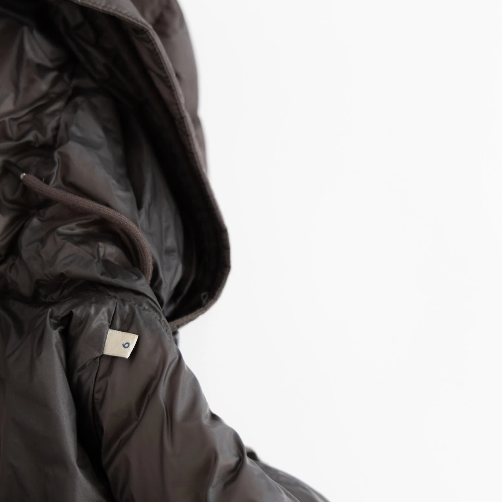Moncler Benjamin Giubbotto Mens Brown Gray Down Puffer Jacket Hooded Quilted image 14