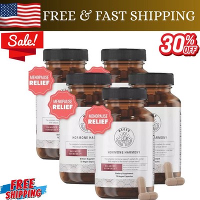 Happy Mammoth Hormone Harmony Natural Hormonal Support for Women 72 Capsule 5 PC