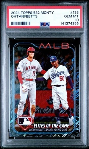SHOHEI OHTANI 2024 TOPPS 582 MONTGOMERY 138 🔥 PSA 10 💎 GEM MINT 📈 EXCLUSIVE