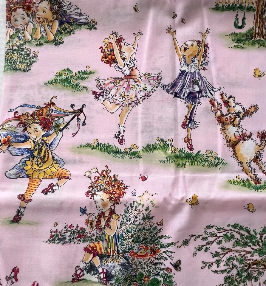 Fancy Nancy Fabric 2010 Friends Scenic Pink Springs Creative 3 Yards - Image 3 of 4