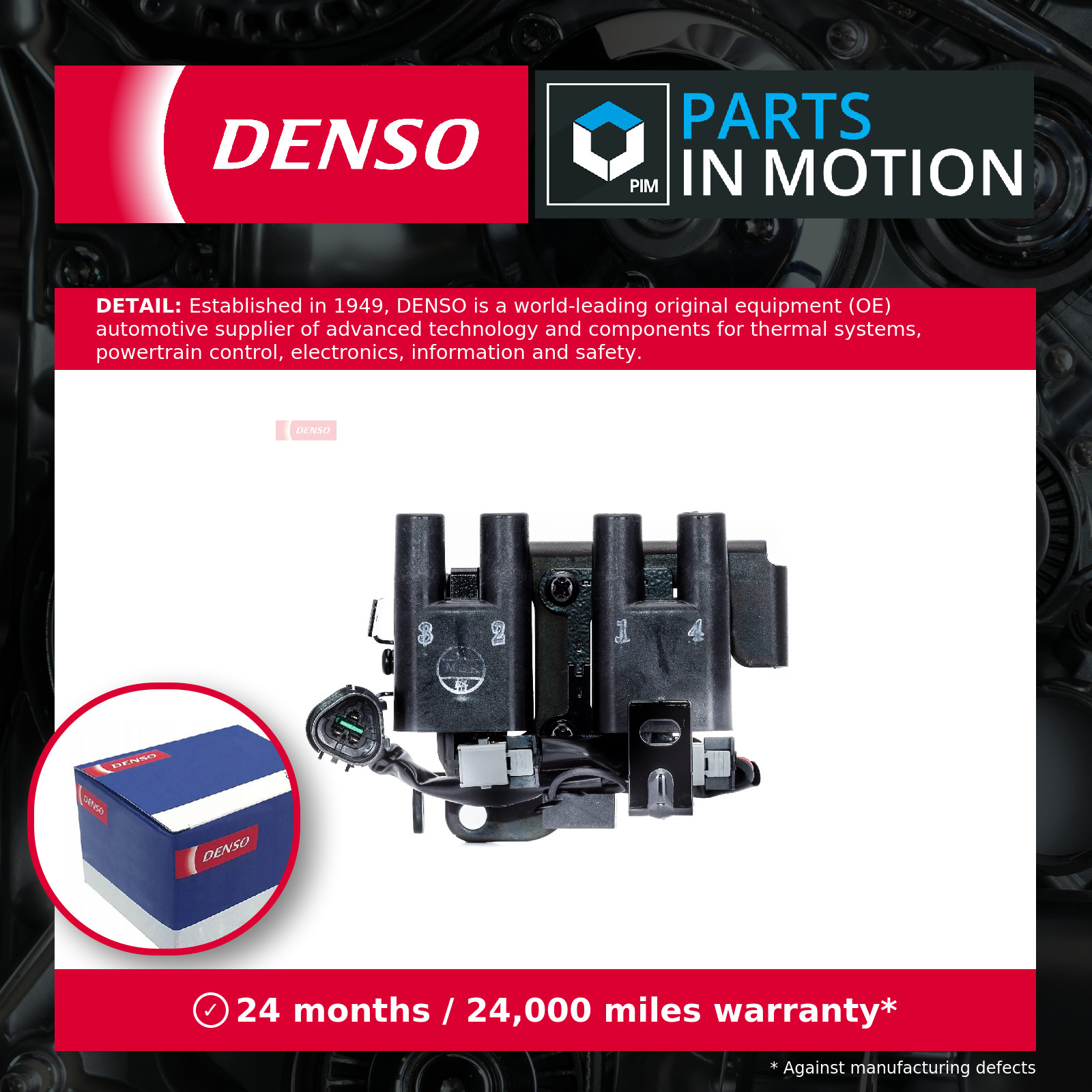 Ignition Coil fits KIA PICANTO SA 1.0 04 to 11 G4HE Denso 2730102700 Quality New