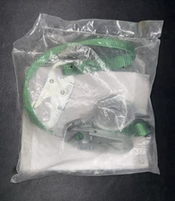 MSA 10193125, Safety Lanyard, Single Leg Shock Absorbing Snap Hook, 4FT Green