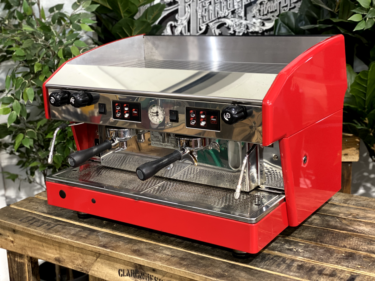 WEGA ATLAS EVD 2 GROUP RED ESPRESSO COFFEE MACHINE COMMERCIAL CAFE