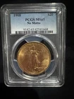 1908 $20 Gold Saint Gaudens Double Eagle Coin No Motto PCGS MS 65