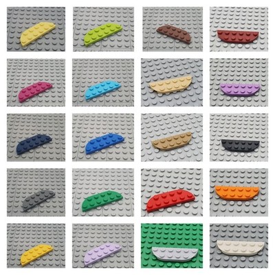 LEGO  3x Rund Platte Round 2x6 Brick - 18980 - versch. Farben