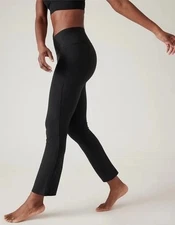 NEW Athleta XS Transcend Stash Crop Straight Leg Pant Black Pants Leggings NWT!