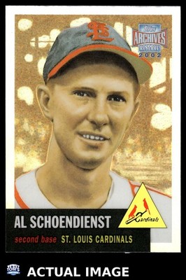 2002 Topps Archives Reserve #78 AL SCHOENDIENST St. Louis Cardinals Set-Break NM