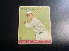 1933 Goudey Big League Chewing Gum - R319 Frankie Frisch #49 (RC) VG