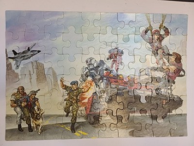 VINTAGE Hasbro 1980's G.I. JOE Puzzles Set Of 4 Puzzles READ