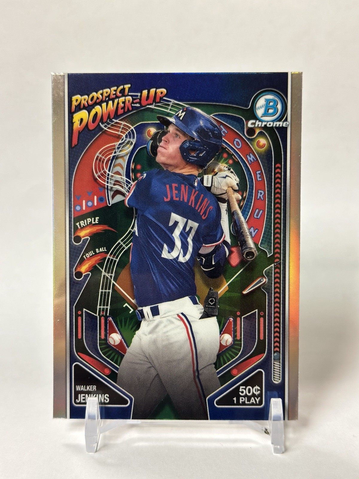 2024 Bowman Chrome Prospect Power-Up Walker Jenkins #PP-1 Minnesota Twins