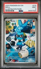 PSA 9 MINT Riolu - 215/198 - Scarlet & Violet - Illustration Rare - Pokemon TCG