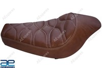 Vorne Solo Leder Brown Farbe FüR Royal Enfield Klassisch Uce 350 500 Aes